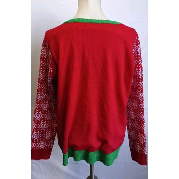Rockin' Around Jolly XMAS Festive Christmas Sweater Size XL New with Tags - Picture 3 of 12